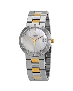 Women's DS Stella Stainless Steel White Mother of Pearl Dial Watch