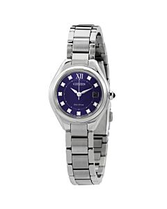 Women's Eco-Drive Stainless Steel Blue Dial Watch