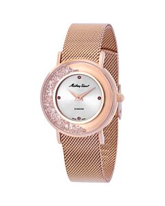 Women's Electra Stainless Steel Mesh Silver Dial Watch