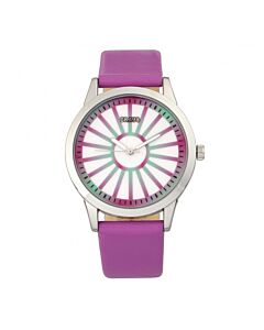 Women's Electric Leather Multicolor Dial