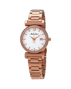 Women's Elegance Stainless Steel White Dial Watch