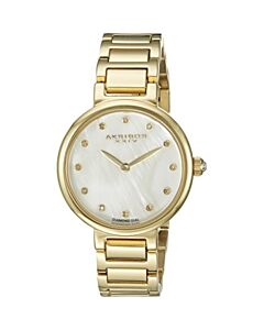 Women's Empire Stainless Steel White Mother Of Pearl Dial