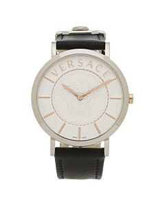 Women's Essential Leather White Dial Watch