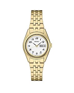 Women's Essential Stainless Steel White Dial Watch
