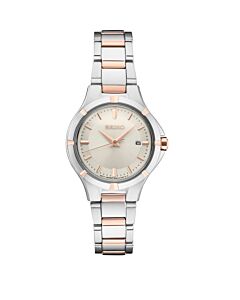 Women's Essentials Stainless Steel Antique White Sunray Dial Watch