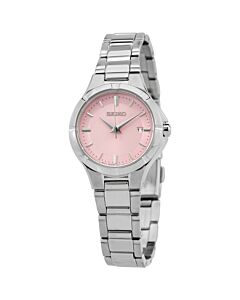 Women's Essentials Stainless Steel Pink Dial Watch