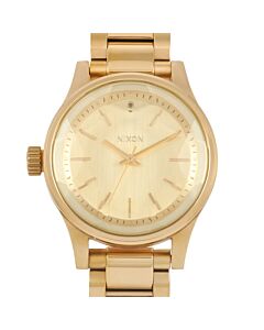 Women's Facet 38 Stainless Steel Gold Dial Watch