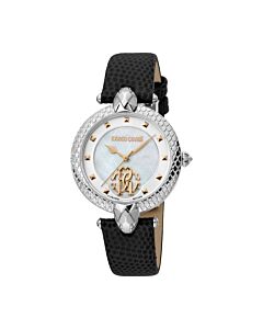 Women's Fashion Watch Leather Mother of Pearl Dial Watch