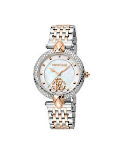 Women's Fashion Watch Stainless Steel Mother of Pearl Dial Watch
