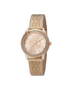 Women's Fashion Watch Stainless Steel Rose Gold-tone Dial Watch