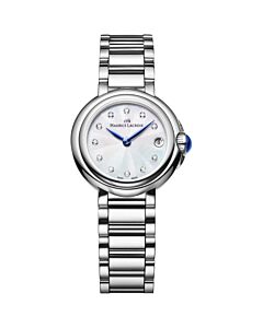 Women's Fiaba Stainless Steel Mother Of Pearl Dial Watch