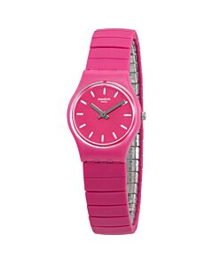 Women's Flexipink Silicone covered Stainless Steel (Flexible) Pink Dial Watch