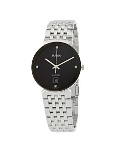 Women's Florence Stainless Steel Black Dial Watch