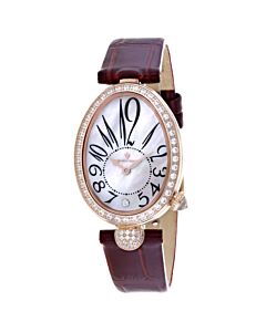 Women's Florentine Leather White Dial Watch