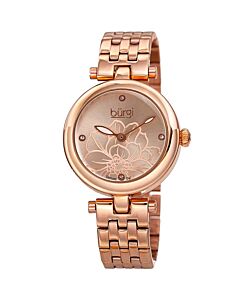 Women's Stainless Steel Rose Gold Tone Dial