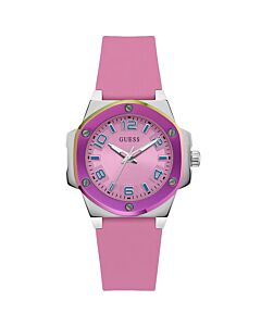 Women's G Hype Silicone Rose Gold-tone Dial Watch