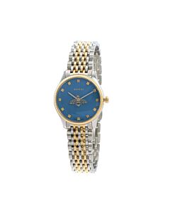 Women's G-Timeless Stainless Steel Blue Dial Watch
