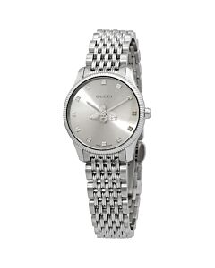 Women's G-Timeless Stainless Steel Silver 9Bee) Dial Watch