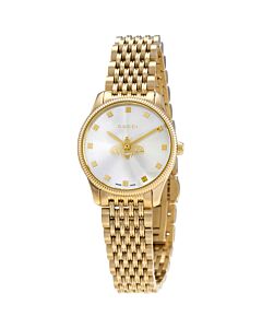 Women's G-Timeless Stainless Steel Silver (Bee) Dial Watch