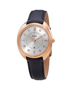 Women's Gabby Leather White Dial Watch