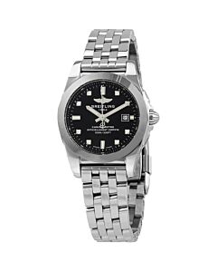 Women's Galactic 29 Sleek Stainless Steel Trophy Black Dial Watch