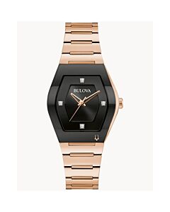 Women's Gemini Stainless Steel Black Dial Watch