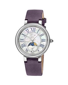 Women's Genoa Leather Mother of Pearl Dial Watch