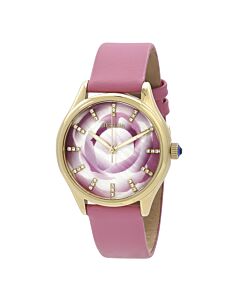 Women's Georgiana Leather Pink (Swirl) Mother of Pearl Dial Watch