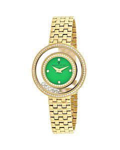Women's Gracieuse Stainless Steel Green Dial Watch