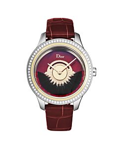 Women's Grand Bal Leather Red Dial Watch