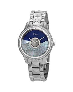 Women's Grand Bal Plisse Soleil Stainless Steel Dark Blue Galvanic Mother of Pearl (Diamond-set) ( Dial Watch