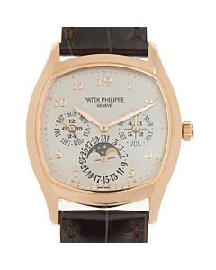Women's Grand Complications Leather Silvery Grained Dial
