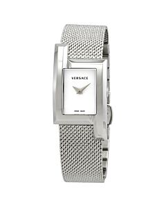 Women's Greca Icon Stainless Steel Mesh White Dial Watch
