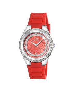 Women's Guilia Silicone Red Dial Watch