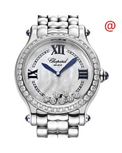 Women's Happy Sport Stainless Steel Mother of Pearl with Diamonds Dial Watch