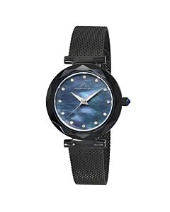 Women's Hazel Stainless Steel Black Dial Watch