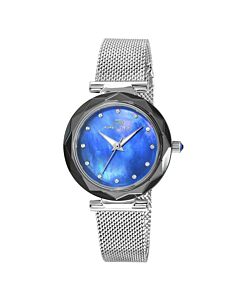 Women's Hazel Stainless Steel Blue Dial Watch