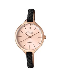 Women's Herlev Slim Leather Rose Gold-tone Dial Watch