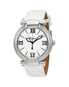 Women's Imperiale Calfskin Leather White Dial Watch