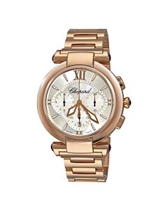 Women's Imperiale Chronograph 18kt Rose Gold Silver Dial Watch