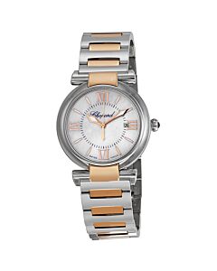 Women's Imperiale Stainless Steel with 18kt Rose Gold Links Mother of Pearl Dial Watch