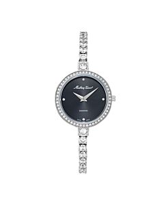 Women's Infinity Stainless Steel Black Dial Watch