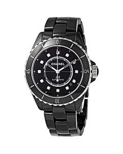 Women's J12 (Highly Resistant) Ceramic Black Dial Watch