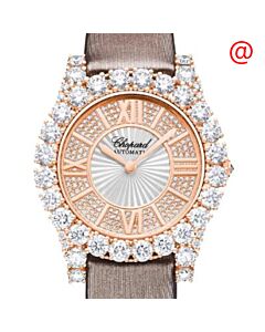 Women's L Heure Du Diamant Silk Silver-tone Dial Watch