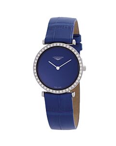 Women's La Grande Classique Alligator Leather Blue Dial Watch