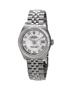Women's Lady Datejust Stainless Steel Rolex Jubilee Silver Dial