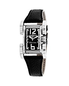 Women's Latin Lover Leather Black Dial Watch