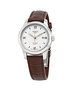 Women's Le Locle Leather Silver Dial