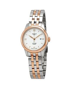 Women's Le Locle Stainless Steel/Rose Gold PVD Silver Dial