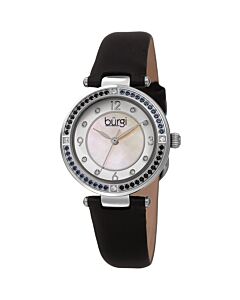 Women's Leather White (Mother of Pearl) Dial Watch
